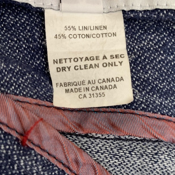 Wide Leg Linen Jean Pants Tavan & Mitto size 4 - Picture 7 of 7